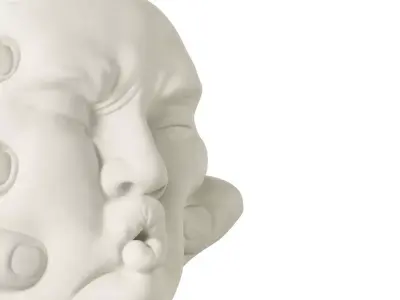 Sculpture clay face 3D model
