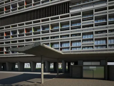 Unite Habitation Marseille 3D model