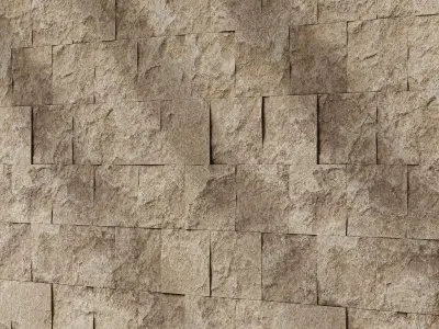 Split Face Travertine 02 - Seamless Texture