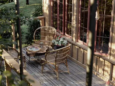 Exterior Balcony 3D model