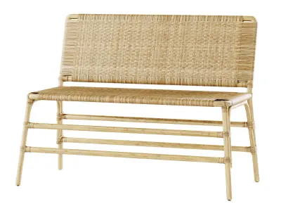 Rattan bench MD45  3D model