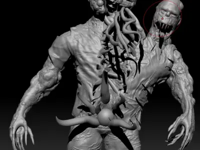 Callisto protocol Two headed brute 3D print model