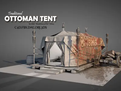 Traditional Ottoman Tent 3D model