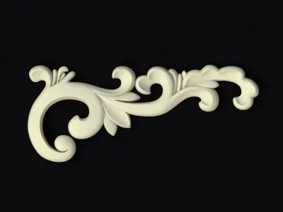 Corner decor ornament for furniture 3D model order