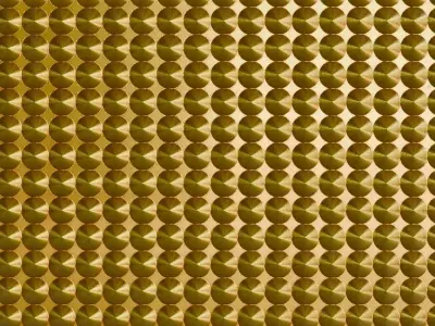 Rounds Corrugated Metal Grill PBR Seamless Texture
