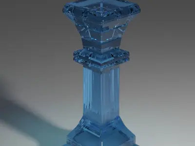 GLASS CANDLE STANDS  3D model