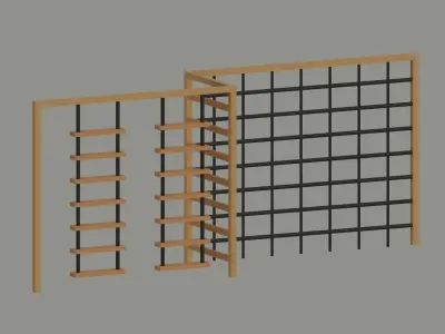 Playground Climber Low-poly 3D model