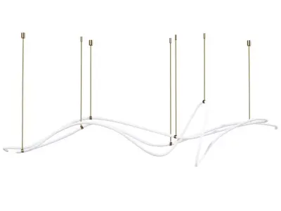 Line Art Geometry Chandelier 3D model