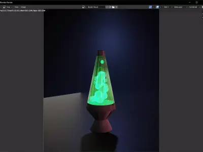 Lampa lamp with glow 3D model
