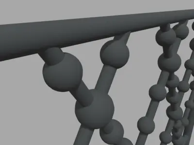 Fence 05 Low-poly 3D model