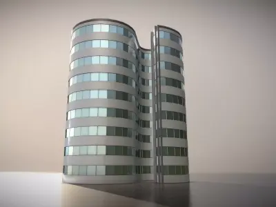 City Building Design S-1 Low-poly 3D model