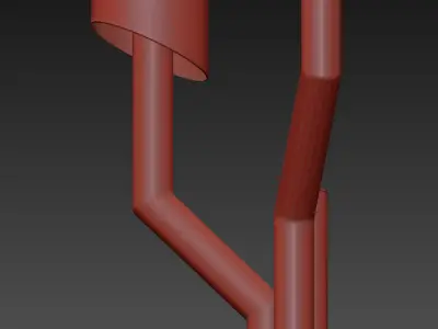 Tycho Torch Wall Sconce by LUXXU 3D model