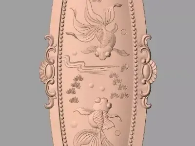 European furniture 3D relief models for CNC wood engraving E160 3D model