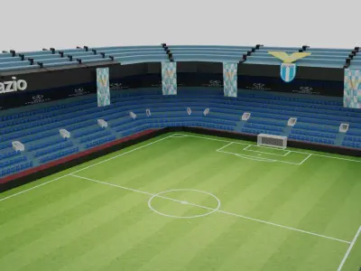 Lazio Football Stadium Low-poly 3D model