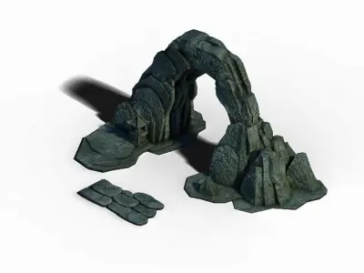 Gangs demon gang - stone arch 3D model