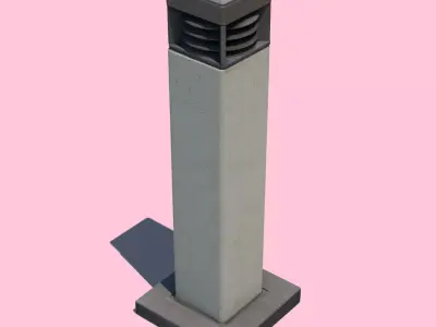 Bollard Light-3D Scan 3D model