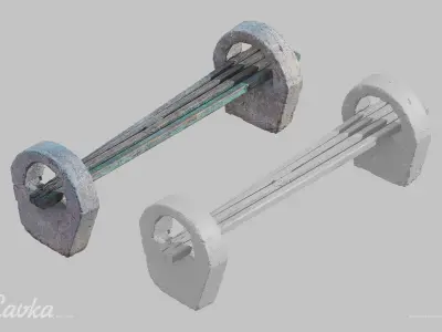 Lavka Bench Scan 3D model