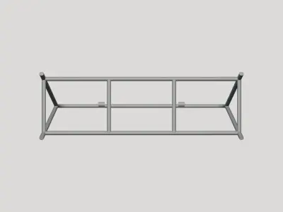 Street Sign Plank - Geometry Only No Textures No Materials 3D model