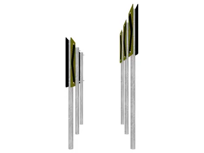 Chevron marker - Alignment marker plate 3D model