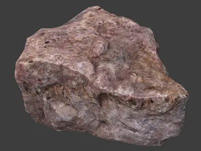 Cinder Debris Low-poly 3D model