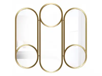 Mirror in a metal frame GZ-M1070 3D model