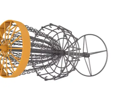 Disc Golf Basket 3D model