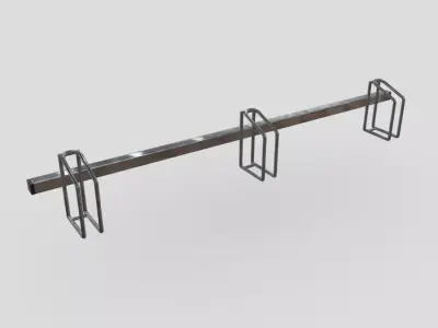 Bicycle Stand 5 Low-poly 3D model
