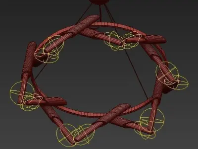Luciole Chandelier 3D model