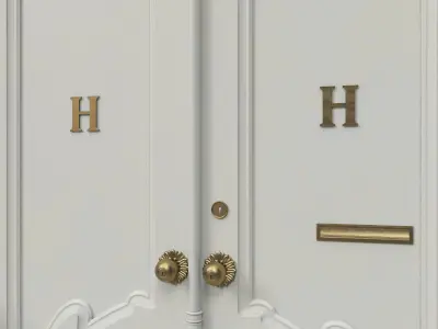 Entrance classic door 39 3D model