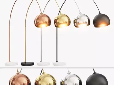 Bow Large Floor Lamp 3D model