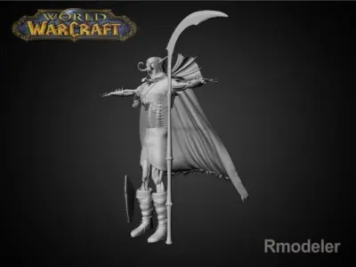 Scourge Skeleton King 3D model