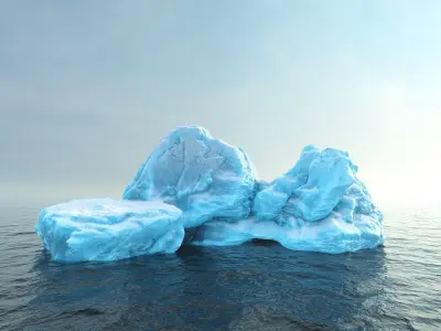  Photorealistic V-Ray render ready Iceberg kit 