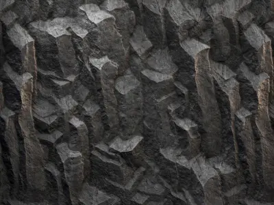 H123 Rock Cliff - PBR - 4K - Seamless - SBSAR Texture