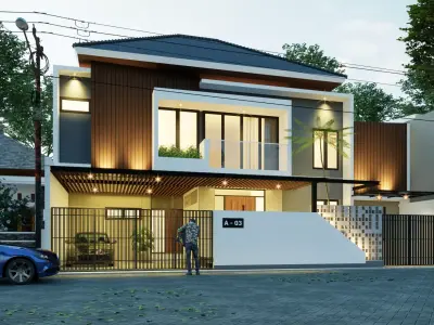 House Facade Model 1 3D print model