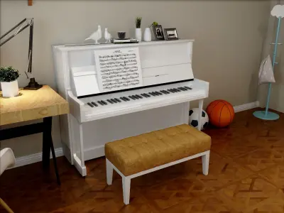 3d kids room - children room furniture 3D model