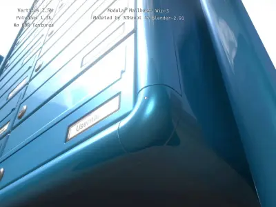 Modular Mailboxes Wip-3 3D model