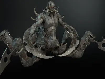 Pavuk Low-poly 3D model