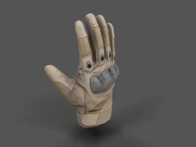 VR Hands - Combat Glove Low-poly 3D model