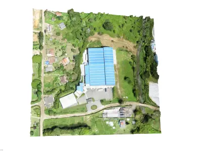 Industrial Plant Layout 3D model