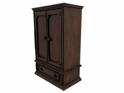 Cabinet V2 Low-poly 3D model