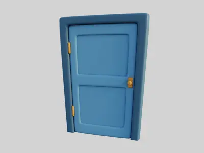 Cartoon Door 2b 3D model