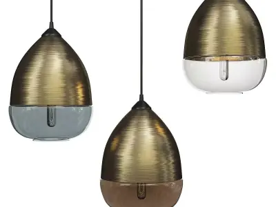 Allegretto Drum Pendants Light Low-poly 3D model