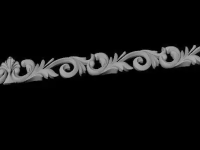dekor ornamental border 3D model