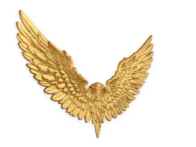 Wings Printable carved decor 20 3D print model