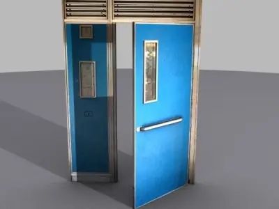 Door 27 metal Free 3D model