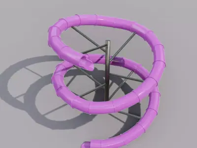 Water Slide 3D model Low-poly 3D model buy