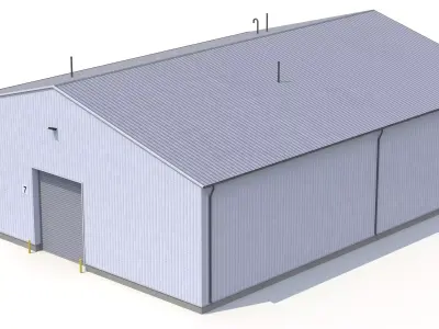 Industrial Building 39 PBR Low-poly 3D model