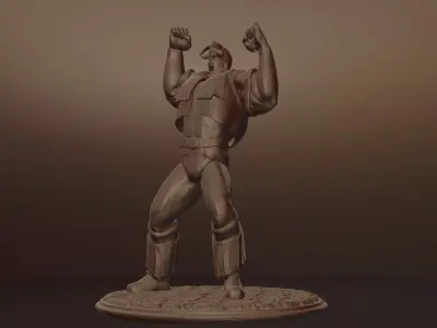 T HAWK - STREET FIGHTER 3D print model