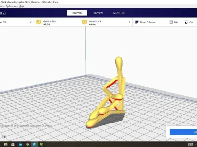 Stick Character 3D print model