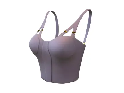 Bra Top v1 005 Low-poly 3D model